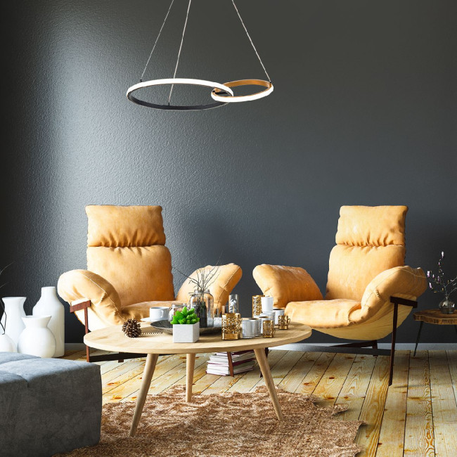 Подвесной светильник Escada Relation 10230/2LED Black/Gold