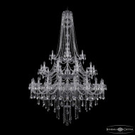 Подвесная люстра Bohemia Ivele Crystal 1415/20+10+5/530/h-231/3d Ni