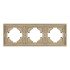 Рамка пластиковая на 3 поста Arlight FRM-TENDO-SFPL-3-GD 054651 Рамка пластиковая на 3 поста Arlight FRM-TENDO-SFPL-3-GD 054651