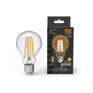 Лампа светодиодная Gauss Filament E27 18W 2700K 102902118 Лампа светодиодная Gauss Filament E27 18W 2700K 102902118