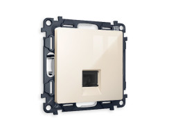 Комплект механизма телефонной розетки RJ-11(4P4C) со шторкой Ambrella Volt Alfa MA312030