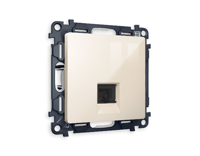 Комплект механизма телефонной розетки RJ-11(4P4C) со шторкой Ambrella Volt Alfa MA312030 Комплект механизма телефонной розетки RJ-11(4P4C) со шторкой Ambrella Volt Alfa MA312030