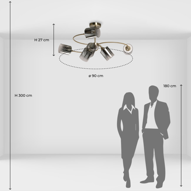 Люстра на штанге De Markt Вита 220014106