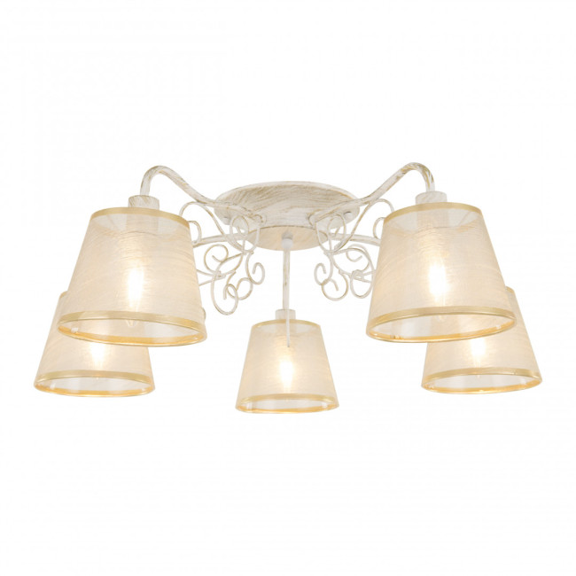 Потолочная люстра Arte Milano 341120/5 WT+G Потолочная люстра Arte Milano 341120/5 WT+G