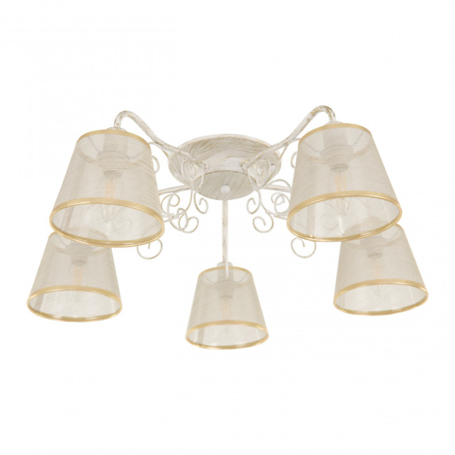 Потолочная люстра Arte Milano 341120/5 WT+G Потолочная люстра Arte Milano 341120/5 WT+G