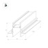 Шинопровод встраиваемый Arlight Mag-Track-2538-FDW-1000 036121 Шинопровод встраиваемый Arlight Mag-Track-2538-FDW-1000 036121