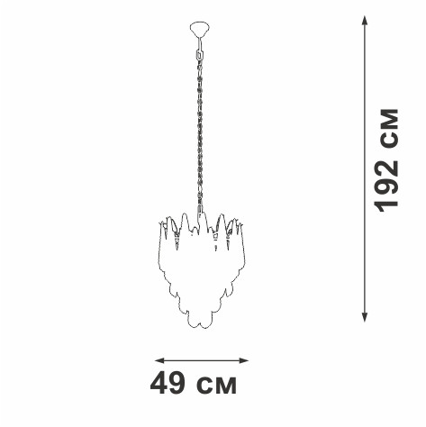 Подвесная люстра Vitaluce V5886-8/7 Подвесная люстра Vitaluce V5886-8/7