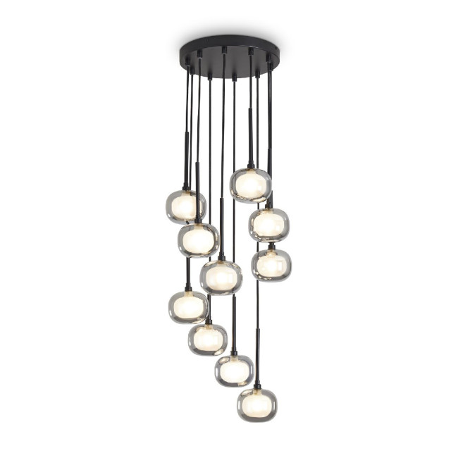 Каскадная люстра Freya Shimmer FR5435PL-10B Каскадная люстра Freya Shimmer FR5435PL-10B