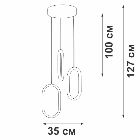 Подвесной светильник Vitaluce V3776-0/3S Подвесной светильник Vitaluce V3776-0/3S