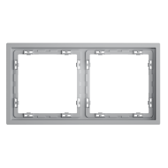 Рамка пластиковая Voltum S70 на 2 поста, (серый) VLS100216