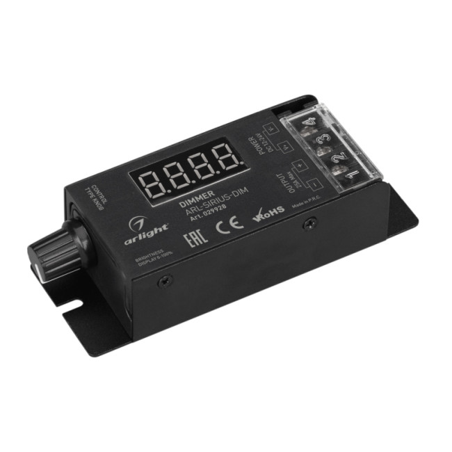 Диммер Arlight ARL-Sirius-Dim (12-24V, 1x25A, 2.4G) 029928 Диммер Arlight ARL-Sirius-Dim (12-24V, 1x25A, 2.4G) 029928