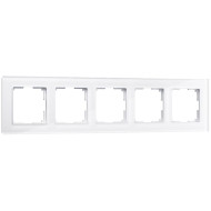 Рамка на 5 постов Werkel Favorit белый W0051101 4690389160080 Рамка на 5 постов Werkel Favorit белый W0051101 4690389160080