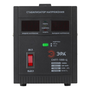 Стабилизатор напряжения переносной Эра СНПТ-1000-Ц Б0020158 Стабилизатор напряжения переносной Эра СНПТ-1000-Ц Б0020158