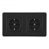 Розетка Arte Milano SET16-2-40-1x2 black