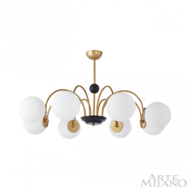 Люстра на штанге Arte Milano Napoli 312066/D940/8 BS/BK