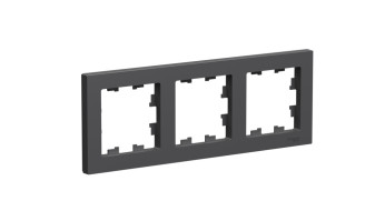 Рамка 3-ая Systeme Electric AtlasDesign Базальт ATN001403