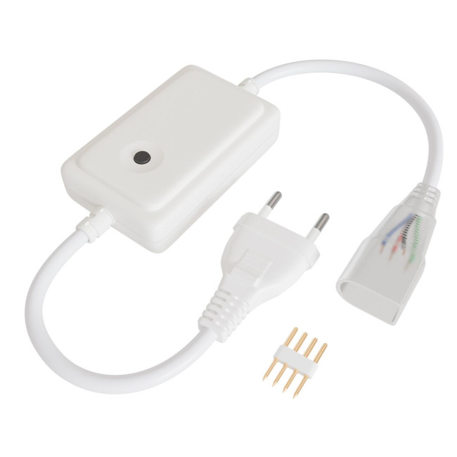 Контроллер RGB 220В 500Вт однокнопочный для светодиодного неона Apeyron 17-49 smd 5050 04-190 Контроллер RGB 220В 500Вт однокнопочный для светодиодного неона Apeyron 17-49 smd 5050 04-190