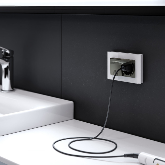 Розетка двойная влагозащищенная с заземлением с защитной крышкой и шторками Werkel черный W1172208 4690389178092 Розетка двойная влагозащищенная с заземлением с защитной крышкой и шторками Werkel черный W1172208 4690389178092