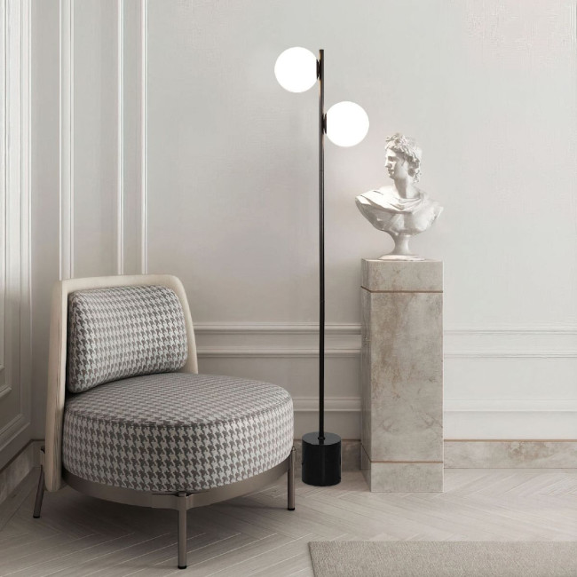 Торшер Eurosvet Marbella 01158/2 черный a064389 Торшер Eurosvet Marbella 01158/2 черный a064389