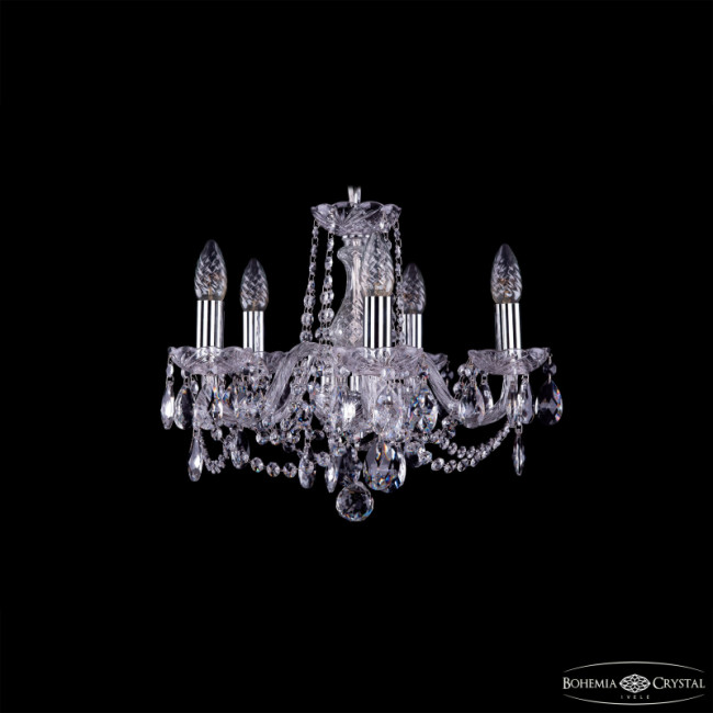 Подвесная люстра Bohemia Ivele Crystal 1402/5/141 Ni Подвесная люстра Bohemia Ivele Crystal 1402/5/141 Ni