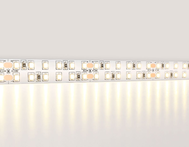 Светодиодная лента двухрядная Ambrella Light LED Strip 24В 2835 24Вт/м 3000K 5м IP20 GS3701