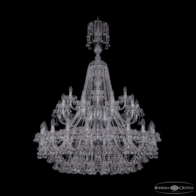 Подвесная люстра Bohemia Ivele Crystal 1409/20+10+5/400/XL-152/2d Ni