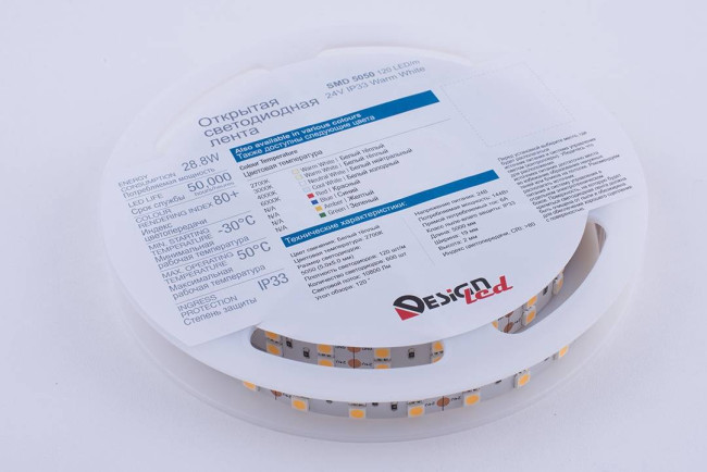 Светодиодная лента DesignLed DSG5120-24-WW-33 000523 Светодиодная лента DesignLed DSG5120-24-WW-33 000523