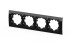 Рамка четырехместная ELBI Zena Platin 500-073300-228 Рамка четырехместная ELBI Zena Platin 500-073300-228