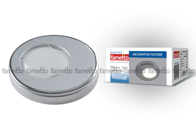 Встраиваемый светильник Fametto Vernissage DLS-V104 GU5.3 SAND SILVER+CHROME 10736 Встраиваемый светильник Fametto Vernissage DLS-V104 GU5.3 SAND SILVER+CHROME 10736