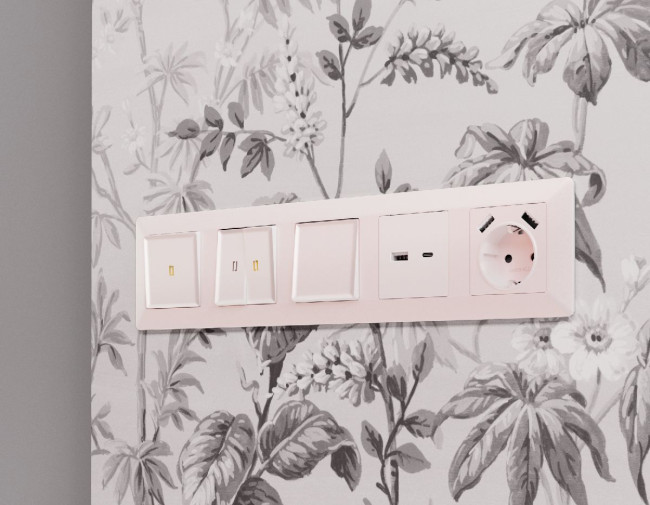 Рамка пятиместная Ambrella Volt Line AF110205