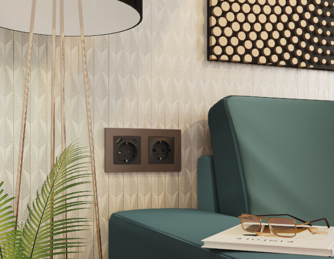 Рамка пятиместная Ambrella Volt Techno AF220635