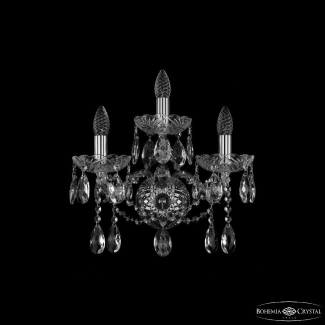 Бра Bohemia Ivele Crystal 1413B/2+1/165/XL Ni Бра Bohemia Ivele Crystal 1413B/2+1/165/XL Ni