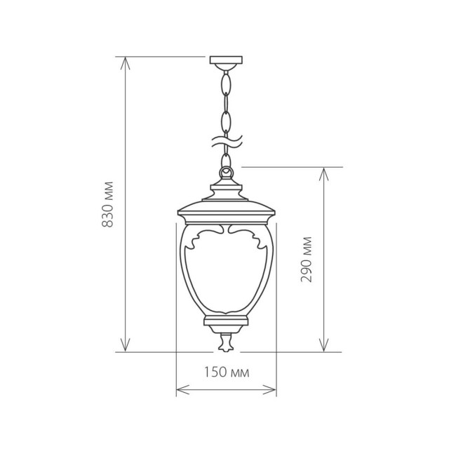 Уличный подвесной светильник Elektrostandard Andromeda H (GLYF-8024H) 4690389042737 Уличный подвесной светильник Elektrostandard Andromeda H (GLYF-8024H) 4690389042737