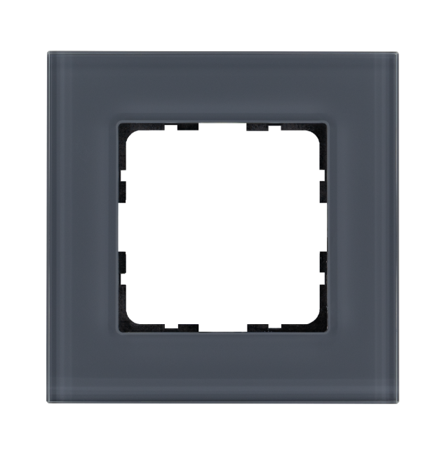 Рамка 1-постовая, стекло Маренго Jasmart G-Glass G1001GC Рамка 1-постовая, стекло Маренго Jasmart G-Glass G1001GC