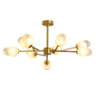 Люстра на штанге Delight Collection KM1245P-9 brass Люстра на штанге Delight Collection KM1245P-9 brass