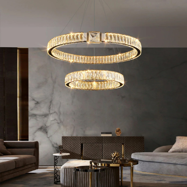 Подвесная люстра Delight Collection D8010P/2R/D600+400 gold