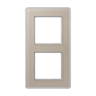 Рамка двухместная Jung AV582GLMCH