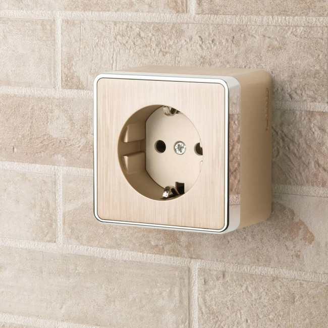 Розетка с заземлением Werkel Gallant шампань рифленый W5071010 4690389164491 a051038 Розетка с заземлением Werkel Gallant шампань рифленый W5071010 4690389164491 a051038