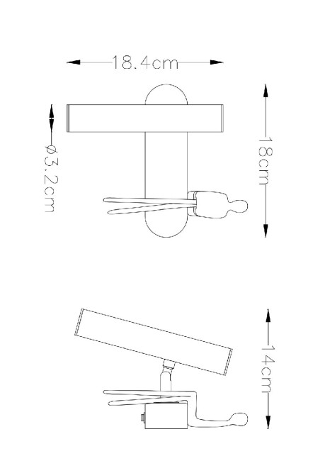 Спот Arte Lamp Albert A2173AP-1BK Спот Arte Lamp Albert A2173AP-1BK