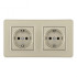 Розетка Arte Milano SET16-2-40-1x2 shampan Розетка Arte Milano SET16-2-40-1x2 shampan