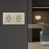 Розетка Arte Milano SET16-2-40-1x2 shampan Розетка Arte Milano SET16-2-40-1x2 shampan
