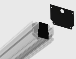 Комплект заглушек для магнитного шинопровода  2шт Ambrella Light Track System GL1066