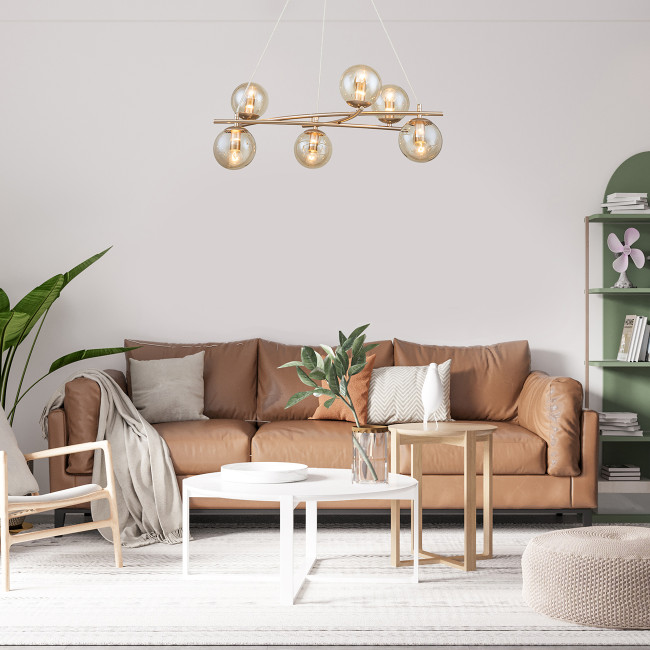 Подвесная люстра Escada Balance 1119/6S Gold Подвесная люстра Escada Balance 1119/6S Gold