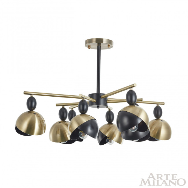 Люстра на штанге Arte Milano 271307/8 BK/GD