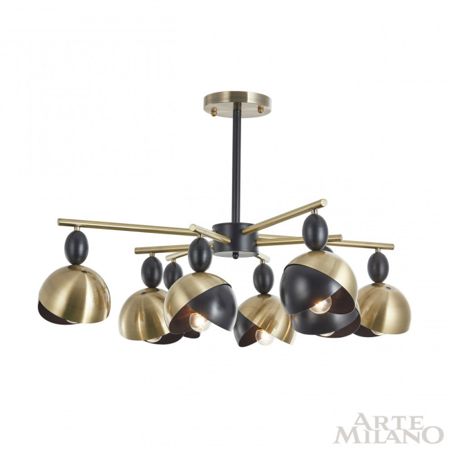 Люстра на штанге Arte Milano 271307/8 BK/GD
