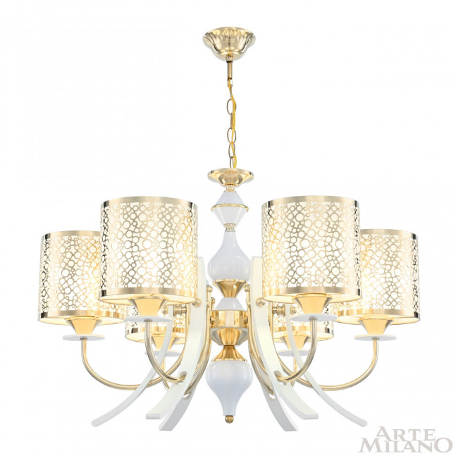 Подвесная люстра Arte Milano Florentia-6067 306067/6 Wh/Gd