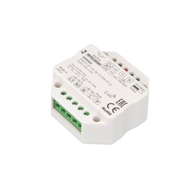 Диммер Arlight SMART-0/1-10V-301-72-DIM-PS-IN (230V, 1x3A, 2.4G) 028434(1) Диммер Arlight SMART-0/1-10V-301-72-DIM-PS-IN (230V, 1x3A, 2.4G) 028434(1)