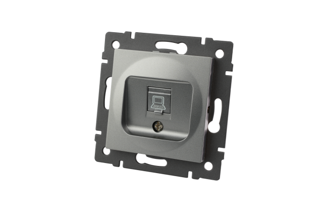 Механизм компьютерной розетки Arlight SCT-MPC1-PL-GR-V (RJ-45, CAT6) 049848 Механизм компьютерной розетки Arlight SCT-MPC1-PL-GR-V (RJ-45, CAT6) 049848