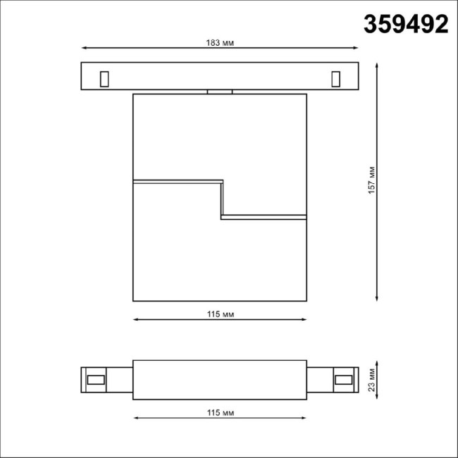 Трековый светильник Novotech Flum 359492 Трековый светильник Novotech Flum 359492