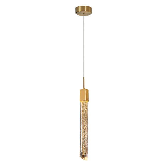 Подвесной светильник OD2510-1 gold/smoky